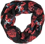 🌹 women's black harley quinn rose scarf - 88x88cm logo