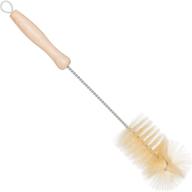 🧼 redecker germany-made 11.75-inch soda bottle brush with flexible wire handle and natural pig bristles logo