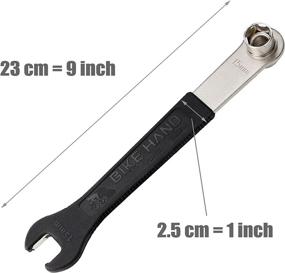 img 3 attached to 🚴 BikeHand Multi-Functional 15mm Pedal Wrench with 14mm/15mm Socket Wrench for Bicycles