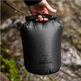 img 1 attached to Wise Owl Outfitters Dry Bag: Ultra Lightweight, Fully Submersible 1pk or 3pk Airtight Waterproof Bags - 5L, 10L, 20L Sizes - Diamond Ripstop Roll-Top Drybags