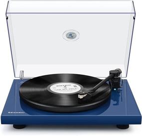 img 4 attached to 🎵 Bluetooth Record Player with Built-in Phono Pre-amp, USB Digital Output, Moving Magnetic Cartridge, Counter Weight, and RCA Output - Enhancing Your Vinyl Listening Experience