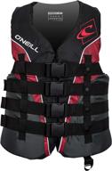 🦺 плавательный жилет o'neill men's superlite uscg в черном, графитовом, красном и белом цветах - размер s логотип