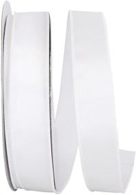 img 1 attached to Reliant Ribbon Satin Value Wired Edge Ribbon: 1-1/2 Inch X 50 Yards, White - Elegant and Durable Ribbon for Crafts and Décor