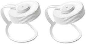 img 3 attached to 🧴 Nalgene 32oz Wide Mouth Water Bottle Cap Replacement White Loop Top Lid (2-Pack): Upgrade Your Nalgene Bottle's Lid with this Convenient Replacement Set