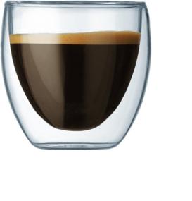 img 3 attached to 🍷 Bodum Pavina Glass - Double-Wall Insulated Clear Glasses, 2.5 Oz / 0.08 L (Set of 2)