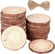 🎄 dodttwo 30 pack wood slices christmas ornaments diy crafts, 2.7-3.1 inch craft unfinished wood kit with predrilled hole, natural wooden circles for arts and crafts (7-8) logo