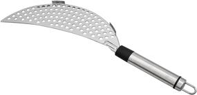 img 2 attached to AUEAR Handheld Stainless Steel Pasta Strainer Insert Drainer - Ideal Kitchen 🍝 Tool for Various Pots and Pans (1 Pack, Stainless Steel Pot Strainer with Handle)