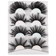 🔥 pleell 25mm lashes: 4 styles of fluffy long mink eyelashes for dramatic 3d volume - 4 pairs pack logo