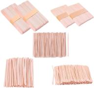 🪒 diaosnx 800-piece wooden wax sticks: wax spatulas for hair removal - 5 styles logo