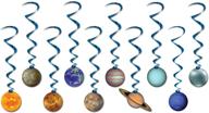 beistle solar system hanging swirls - 10 piece, educational classroom planets decorations, one size fits most, multicolored logo