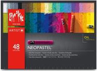 🎨 unleash your artistic potential with caran d'ache neopastel oil pastels set/48 - premium creative art materials logo