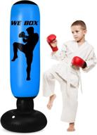 🥊 63-inch free standing kids punching bag with stand - ideal for karate, taekwondo, mma practice - easy to assemble & gift for home, office, workout logo