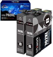 🖨️ uniwork remanufactured 702xl 702 ink cartridge replacement for epson wf-3720 wf-3730 wf-3733 - high yield printer tray (2 black) logo