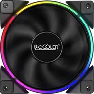 pccooler 120mm одиночный вентилятор серии "лунный свет", rgb led корпусный компьютерный вентилятор - pwm вентилятор охлаждения пк - двойной светодиодный контурный тихий вентилятор / множество режимов подсветки для настольных корпусов (запасной вентилятор для pc-3m120) логотип