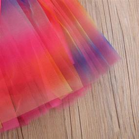 img 2 attached to 👑 Lovely Tulle Layered Girls' Clothing for Princess Birthday Skirts and Skorts