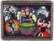 disney-pixar villains, &#34;vile villains&#34; woven tapestry throw blanket – multi-colored, 48&#34; x 60&#34;: a must-have for disney fans! logo