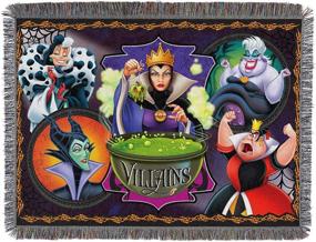 img 4 attached to Disney-Pixar Villains, &#34;Vile Villains&#34; Woven Tapestry Throw Blanket – Multi-Colored, 48&#34; x 60&#34;: A Must-Have for Disney Fans!