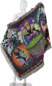 img 1 attached to Disney-Pixar Villains, &#34;Vile Villains&#34; Woven Tapestry Throw Blanket – Multi-Colored, 48&#34; x 60&#34;: A Must-Have for Disney Fans!