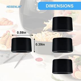 img 1 attached to High-Quality Rubber Bumpers for 7QT PowerXL Gowise Air Fryer - 4 PCS Silicone Protective Covers, Perfect Air Fryer Replacement Parts