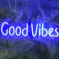 good vibes neon sign (19.5''×5'') - acrylic led light for bedroom, beer bar, pub, hotel, party, restaurant, game room - wall art decoration - ifreelife логотип