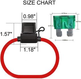 img 3 attached to 🔌 MuHize Waterproof Standard APR ATO ATC Fuse Holder - Inline Fuse Holders 12 Gauge, 2021 Upgrade Version, with 30AMP Standard Fuses (5 Pack)