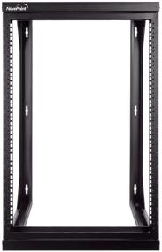 img 3 attached to 🔧 NavePoint 15U Wall Mount IT Open Frame 19 Inch Rack with Swing-Out Hinged Gate in Black for Enhanced SEO