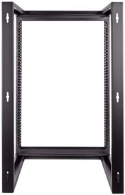 img 2 attached to 🔧 NavePoint 15U Wall Mount IT Open Frame 19 Inch Rack with Swing-Out Hinged Gate in Black for Enhanced SEO