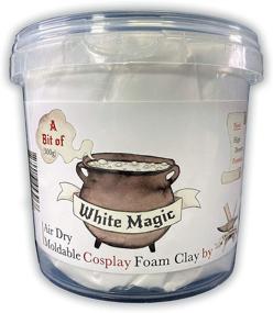 img 4 attached to 🎭 Moldable White Cosplay Foam Clay - High Density 300g - Air Drys Similar to EVA Foam, Lightweight, Easy Sanding and Painting, Non-Toxic - The Foamory