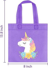 img 2 attached to 🦄 Set of 20 Rainbow Unicorn Party Favor Bags - Reusable Gift Bags for Boy Girls' Unicorn Birthday Party - Goodie Treat Candy Bags for Unicorn Themed Baby Shower - Rainbow Party Favors & Kids Party Decorations