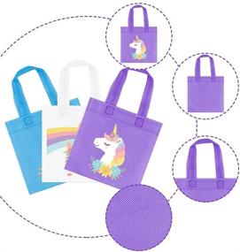 img 3 attached to 🦄 Set of 20 Rainbow Unicorn Party Favor Bags - Reusable Gift Bags for Boy Girls' Unicorn Birthday Party - Goodie Treat Candy Bags for Unicorn Themed Baby Shower - Rainbow Party Favors & Kids Party Decorations