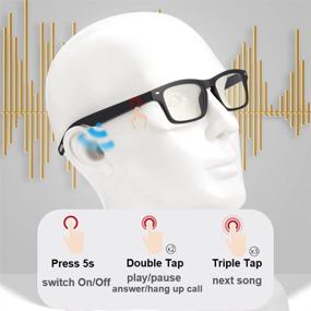 img 1 attached to 🕶️ RayCore View Smart Audio Glasses: 6-Hour Battery Life, Perfect for Phone Calls While Driving, Crystal Clear Sound, Bluetooth Connectivity. Offers Blue Light Blocking & Polarized Lens.