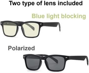 img 3 attached to 🕶️ RayCore View Smart Audio Glasses: 6-Hour Battery Life, Perfect for Phone Calls While Driving, Crystal Clear Sound, Bluetooth Connectivity. Offers Blue Light Blocking & Polarized Lens.