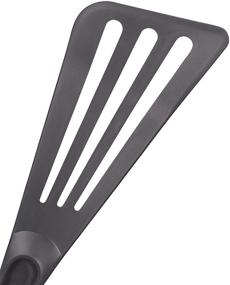 img 1 attached to Matfer Bourgeat Exoglass Pelton Slotted Spatula, Gray - Professional Fish Turner, Nonstick Pan Safe