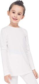 img 4 attached to 🔥 Stay Warm and Stylish with MANCYFIT Girls' Thermal Baselayer Undershirts