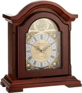 bedford clock collection redwood mantel logo