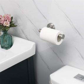 img 3 attached to 🚽 Bathroom Toilet Paper Holder - NearMoon Premium SUS304 Stainless Steel Rustproof Wall Mounted Toilet Roll Holder for Bathroom, Kitchen, Washroom (Brushed Nickel) - High-Quality and Durable