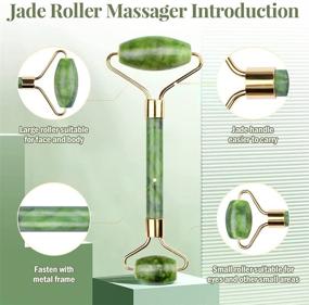 img 1 attached to Natural Jade Roller Gua Scraping