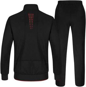 img 3 attached to 🏋️ Stay Active with JINSHI Athletic Tracksuit Sweatsuit Activewear: Boost Performance and Style