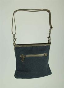 img 2 attached to 👜 Navy Kilim Upcycled Canvas Shoulder Bag by Myra Bag - Eco-Friendly and Stylish S-1320