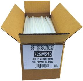 img 1 attached to 🔥 Surebonder 725M510 Mini Size 10" Clear Hot Glue Sticks - 5 lb Box: Reliable Crafting Essential for Precise Applications