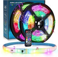 🌈 versatile 32.8ft led strip lights: rgbic color changing, 300 leds, waterproof – ideal for bedroom, living space, party decor логотип