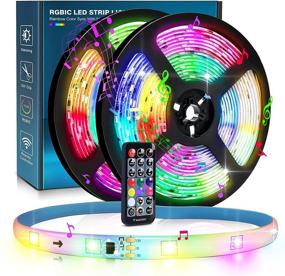 img 4 attached to 🌈 Versatile 32.8FT LED Strip Lights: RGBIC Color Changing, 300 LEDs, Waterproof – Ideal for Bedroom, Living Space, Party Decor