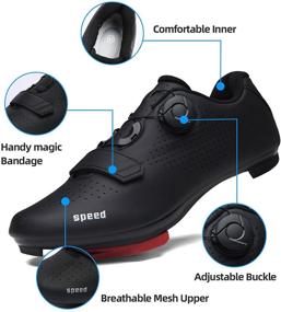 img 1 attached to 🚲 Ultimate Cycling Shoes with Compatible SPD SL Cleats