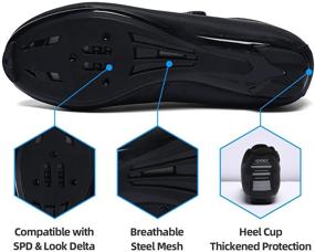 img 2 attached to 🚲 Ultimate Cycling Shoes with Compatible SPD SL Cleats