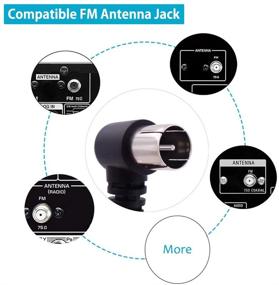 img 2 attached to 📻 Fancasee 75 Ohm Indoor FM Antenna with F Type Male Plug and 3.5mm Male Plug Converter Adapter - Compatible with Wave Radio, AV Stereo Receivers, and More