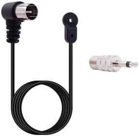 img 4 attached to 📻 Fancasee 75 Ohm Indoor FM Antenna with F Type Male Plug and 3.5mm Male Plug Converter Adapter - Compatible with Wave Radio, AV Stereo Receivers, and More