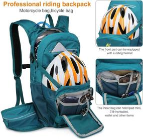 img 2 attached to 🎒 N NEVO RHINO 10L Hydration Backpack with 2/3L Water Bladder - Ideal for Hiking and Cycling