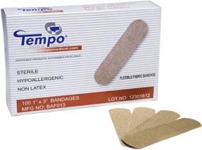 img 1 attached to 🩹 Latex-Free Fabric Bandages - 1x3in - Box of 100 - Tempo