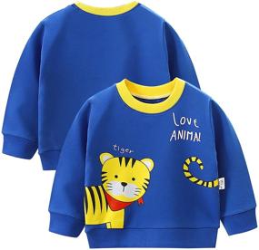 img 3 attached to 👕 Kumary Toddler Boys 3-Pack Long Sleeve T-Shirt: Cotton Winter Crewneck Dinosaurs Cars Graphic Tops Tees (2-6 Years)