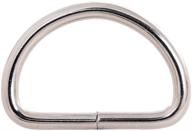 🔗 versatile layseri 1 inch metal d rings - pack of 40 nickel plated non welded for purse, luggage, backpack, sewing, keychain, and more! logo